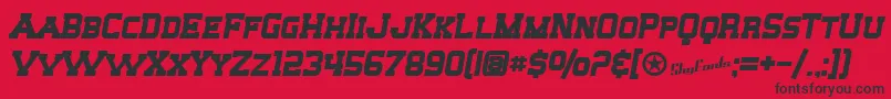 SfBigWhiskeyScBold Font – Black Fonts on Red Background