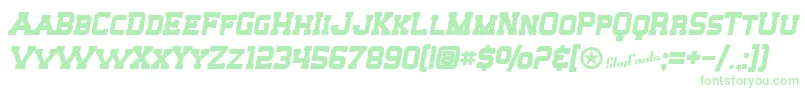 SfBigWhiskeyScBold Font – Green Fonts on White Background