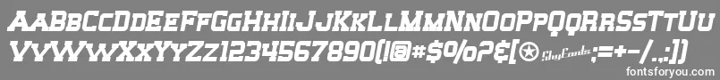 SfBigWhiskeyScBold Font – White Fonts on Gray Background