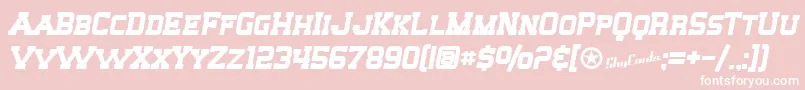 フォントSfBigWhiskeyScBold – ピンクの背景に白い文字