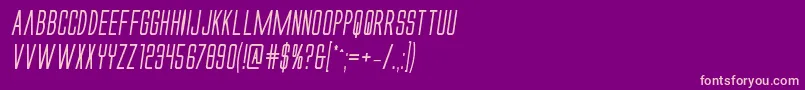 Alienleagueiiboldital Font – Pink Fonts on Purple Background