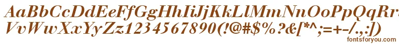 Шрифт WalbaumLtBoldItalic – коричневые шрифты