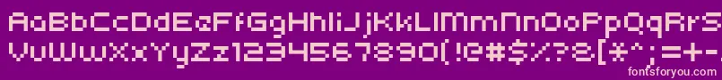 Kroeger0553 Font – Pink Fonts on Purple Background