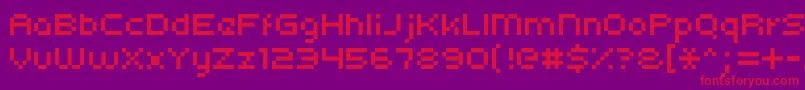 Kroeger0553 Font – Red Fonts on Purple Background