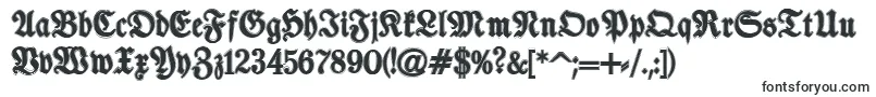 TypographerfrakturContour Font – Stretched Fonts