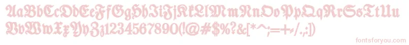 TypographerfrakturContour Font – Pink Fonts