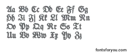 TypographerfrakturContour -fontin tarkastelu
