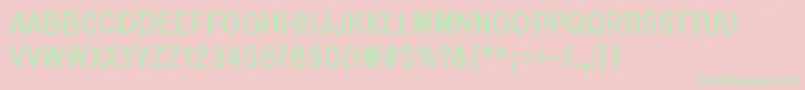 NirepnirunOivuk Font – Green Fonts on Pink Background