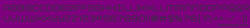 Lightbrigade Font – Black Fonts on Purple Background