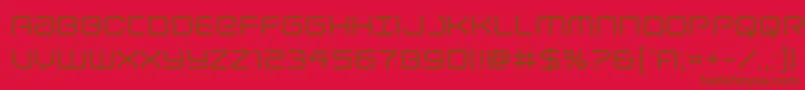 Police Lightbrigade – polices brunes sur fond rouge