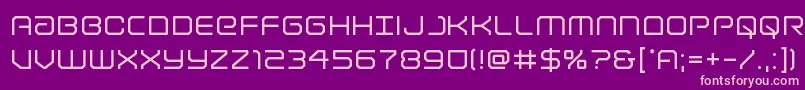 Lightbrigade Font – Pink Fonts on Purple Background