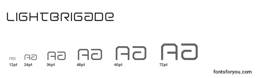 Lightbrigade Font Sizes