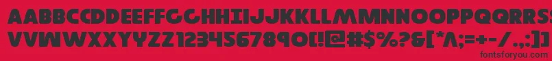 Governorexpand Font – Black Fonts on Red Background