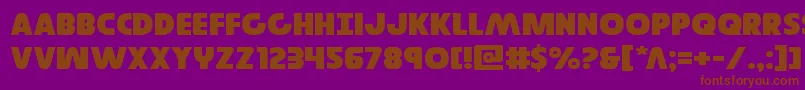 Governorexpand Font – Brown Fonts on Purple Background