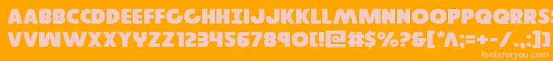 Governorexpand Font – Pink Fonts on Orange Background
