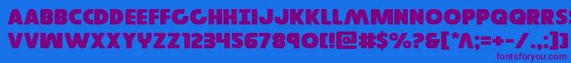 Governorexpand Font – Purple Fonts on Blue Background