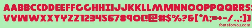 Governorexpand Font – Red Fonts on Green Background