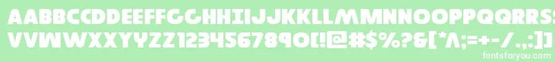 Governorexpand Font – White Fonts on Green Background