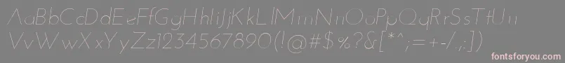 JosefinsansThinitalic Font – Pink Fonts on Gray Background