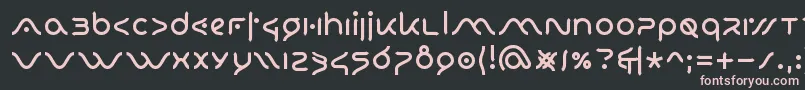 IoConDios Font – Pink Fonts on Black Background