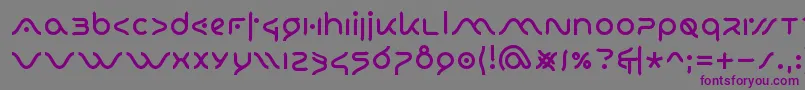 IoConDios Font – Purple Fonts on Gray Background