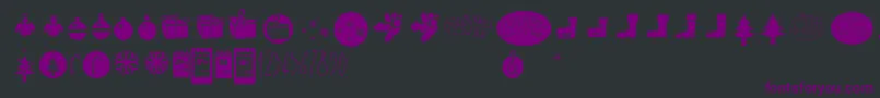 Sunnymerrychristmas Font – Purple Fonts on Black Background