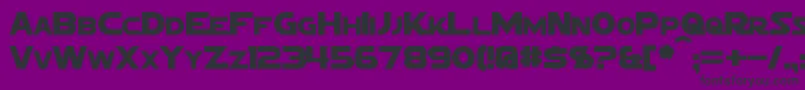 SigmaFiveMarquee Font – Black Fonts on Purple Background