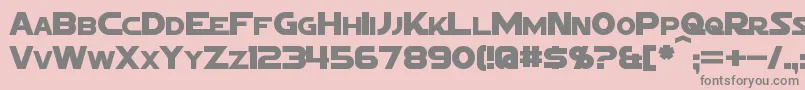 SigmaFiveMarquee Font – Gray Fonts on Pink Background