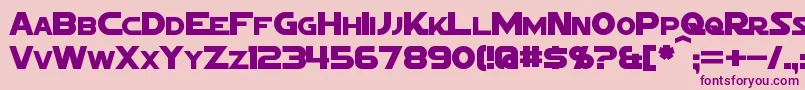 SigmaFiveMarquee Font – Purple Fonts on Pink Background