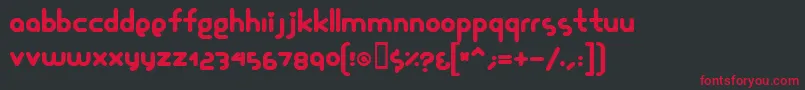 Glamourg Font – Red Fonts on Black Background