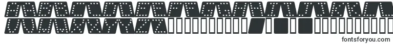 DominoSquareKursiv-fontti – Katalogi