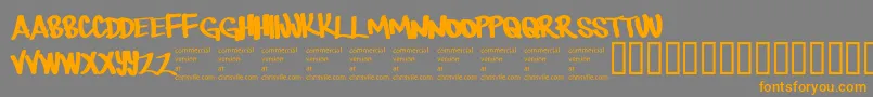 Therebemonsters Font – Orange Fonts on Gray Background