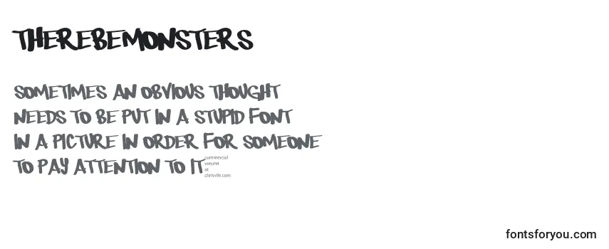 Review of the Therebemonsters (112974) Font