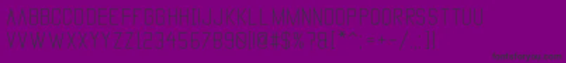 Fonte VanadineBold – fontes pretas em um fundo violeta