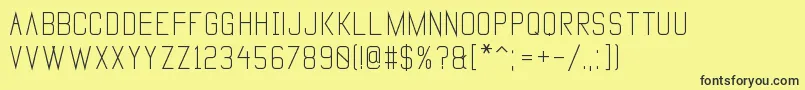 VanadineBold Font – Black Fonts on Yellow Background