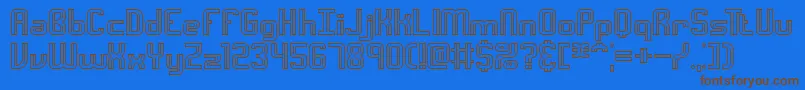 Police IntersectCBrk – polices brunes sur fond bleu
