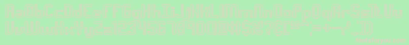 IntersectCBrk Font – Pink Fonts on Green Background