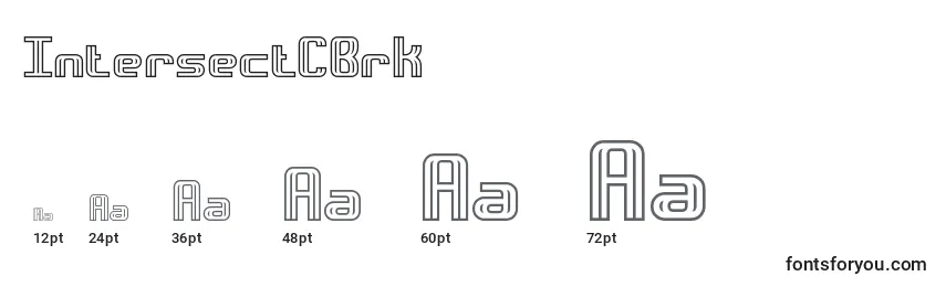 IntersectCBrk Font Sizes