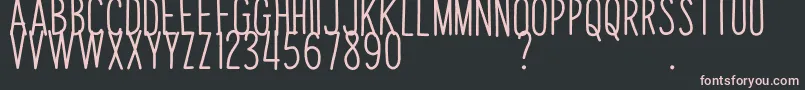 PapayaSunriseD Font – Pink Fonts on Black Background