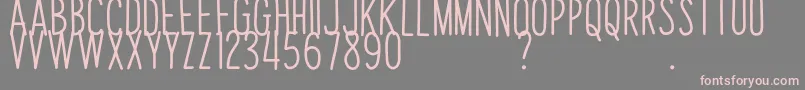 PapayaSunriseD Font – Pink Fonts on Gray Background