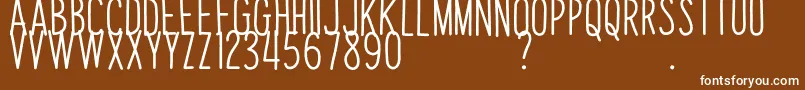 PapayaSunriseD Font – White Fonts on Brown Background