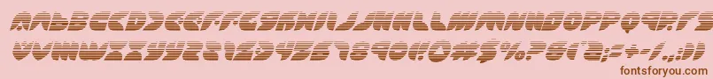 Puffangelgradital Font – Brown Fonts on Pink Background