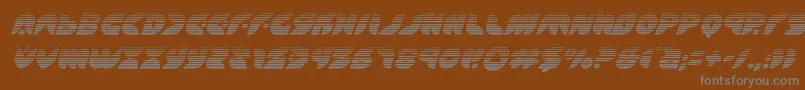 Puffangelgradital Font – Gray Fonts on Brown Background