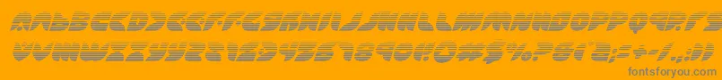Puffangelgradital Font – Gray Fonts on Orange Background