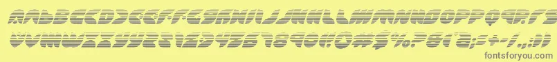 Puffangelgradital Font – Gray Fonts on Yellow Background