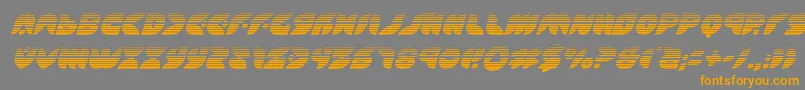 Puffangelgradital Font – Orange Fonts on Gray Background