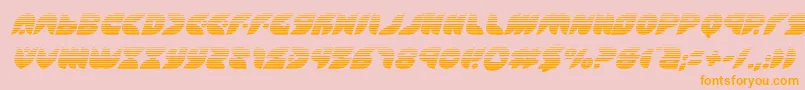 Puffangelgradital Font – Orange Fonts on Pink Background