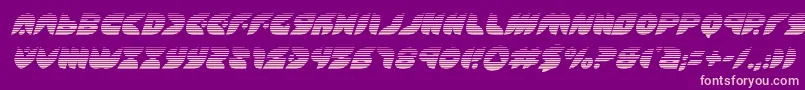 Puffangelgradital Font – Pink Fonts on Purple Background