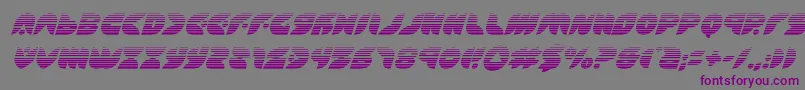 Puffangelgradital Font – Purple Fonts on Gray Background