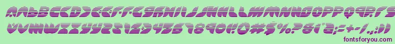 Puffangelgradital Font – Purple Fonts on Green Background